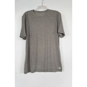 Vuori Strato Tech Tee Short Sleeve Mens Large Heather Grey T-Shirt  Performance